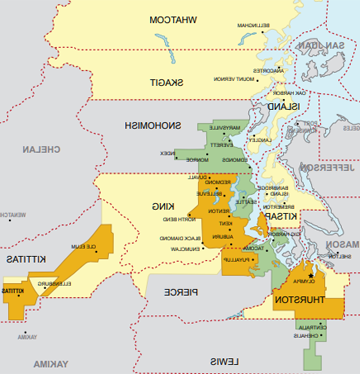 PSE Service Area Map